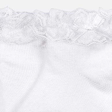 White Lace Sock